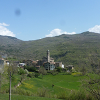 Vista panoramica del paese Castelcanafurone
